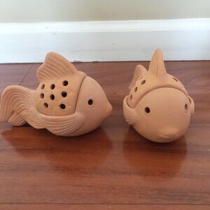 Fish terra cotta votives